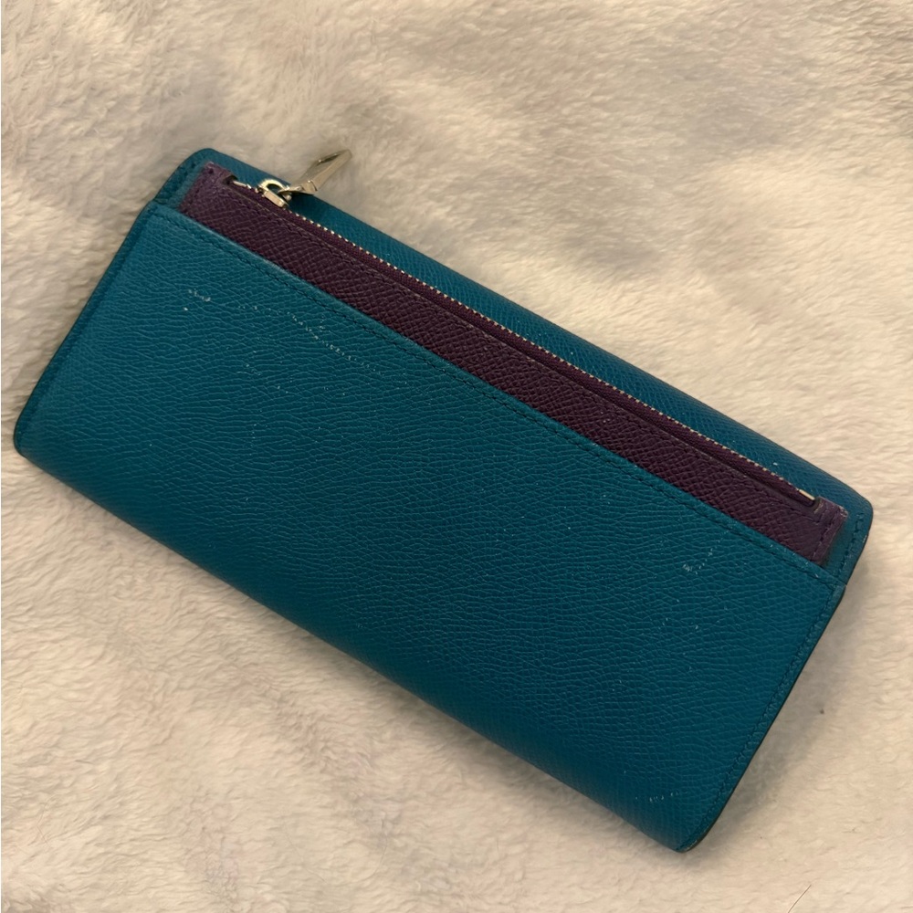 Vintage Coach Blue Leather Wallet - Picture 4 of 9